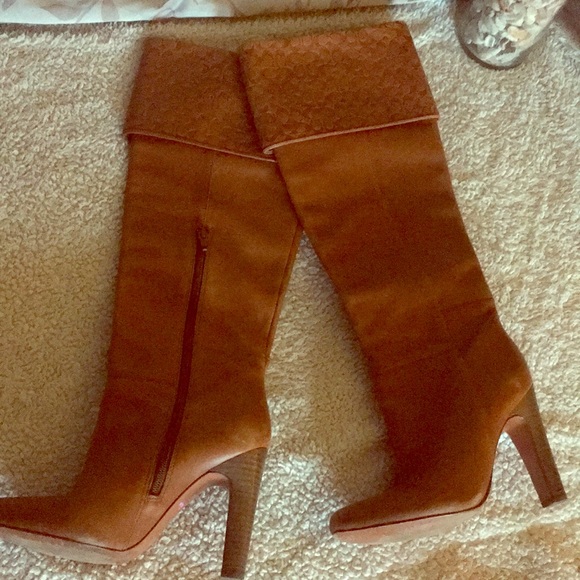 COACH LEATHER  KNEE HIGH BOOTS - Picture 1 of 7